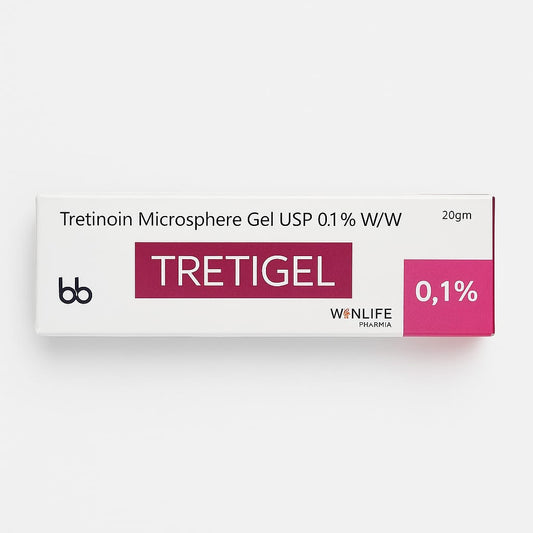 Tretinoin Gel USP 0.1 %a high-strength skincare treatment for acne and skin renewal